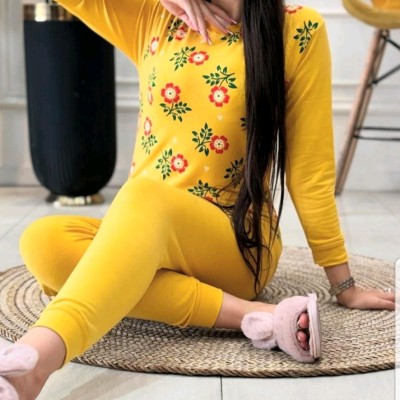 ست بلوز و شلوار دورس طرح گل