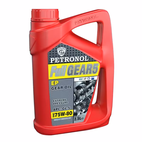 روغن گیربکس خودرو پترونول فول گیر 5 75W80 حجم 2.5 لیتر