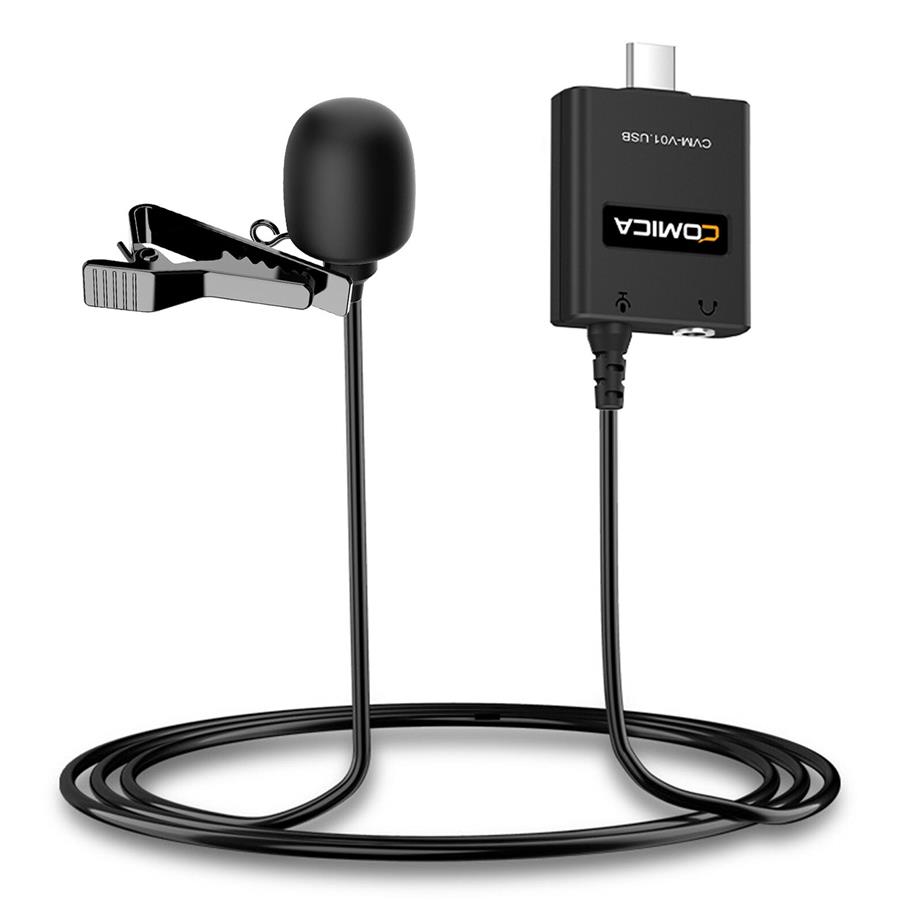 میکروفون یقه ای با سیم کامیکا مدل CVM-V01USB رابط Type-C