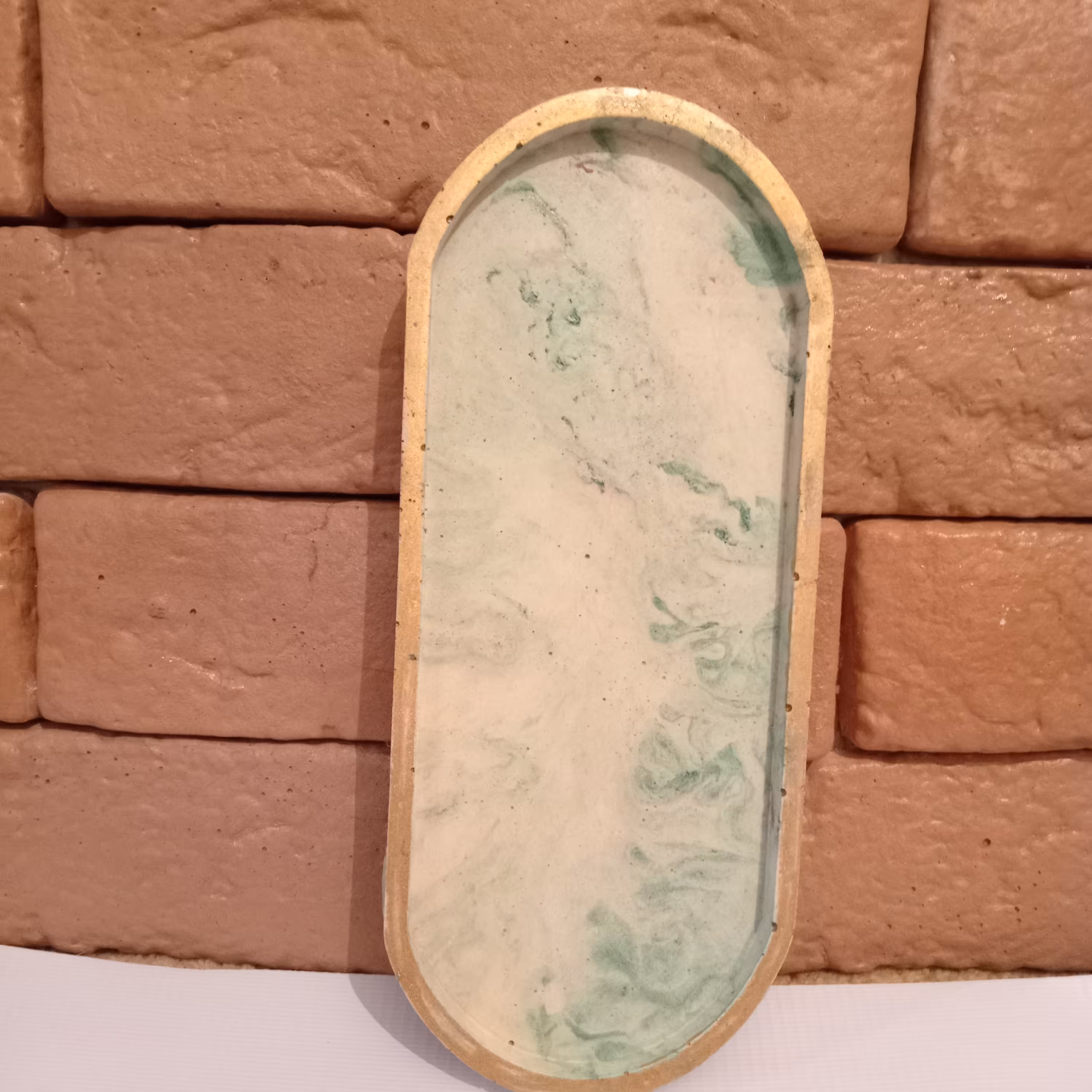 سینی بیضی1، سنگی مصنوعی، 358g،ابعاد 30 در 9