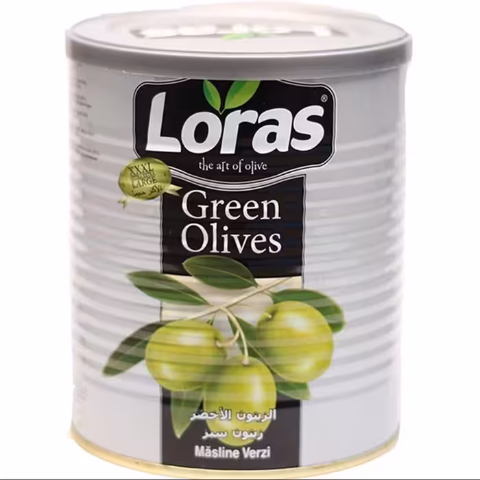 زیتون سبز  لوراس  قوطی  795 گرمی  Loras
