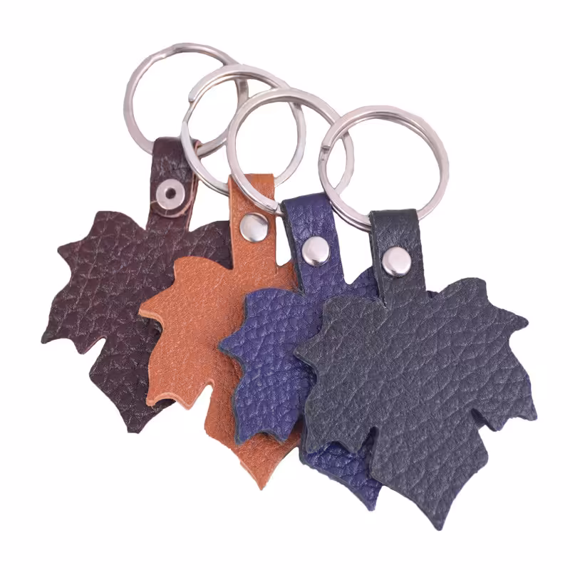 جاکلیدی مدل BR205 مجموعه 4 عددی چرم طبیعی