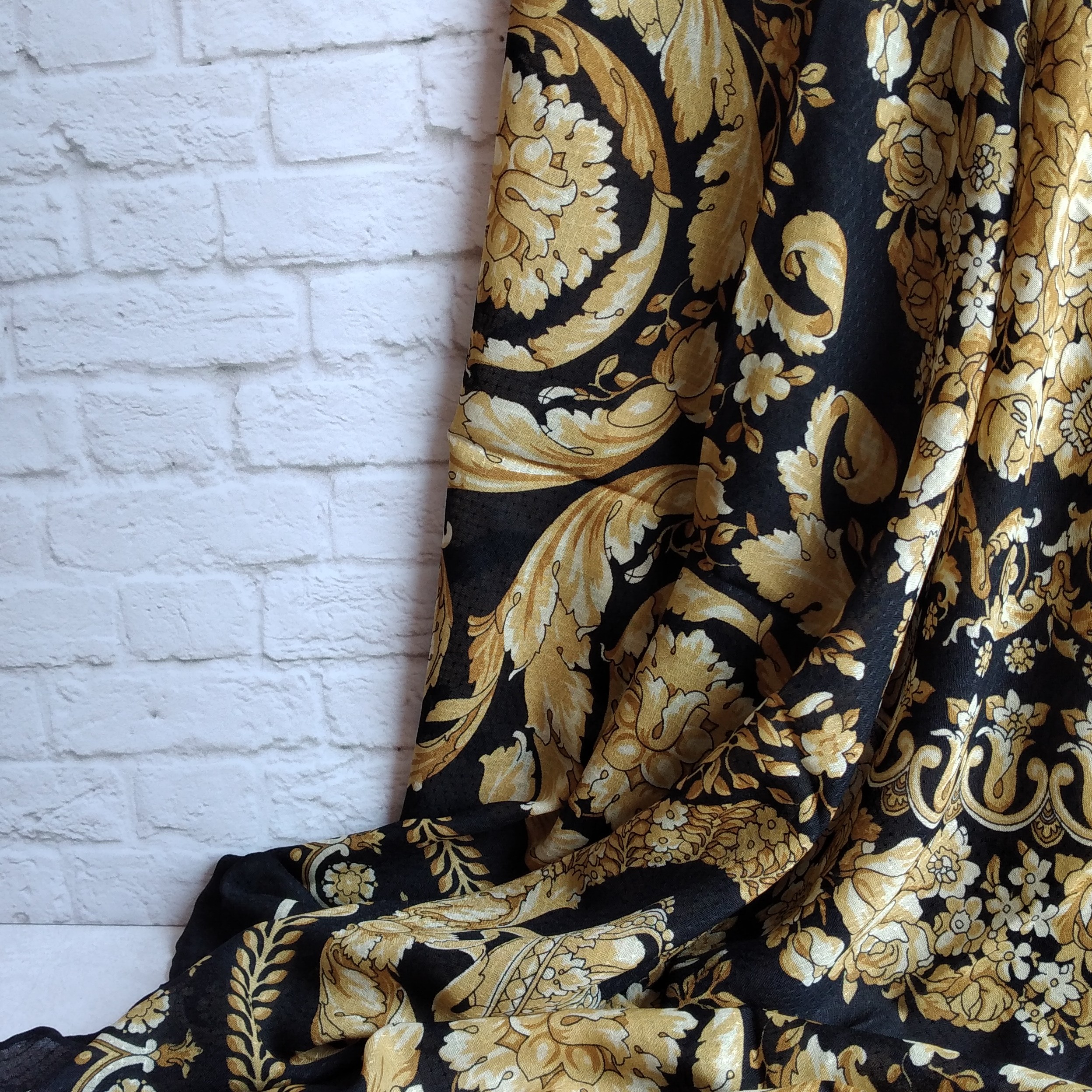 روسری حریر نخ جنس (نخ پنبه)