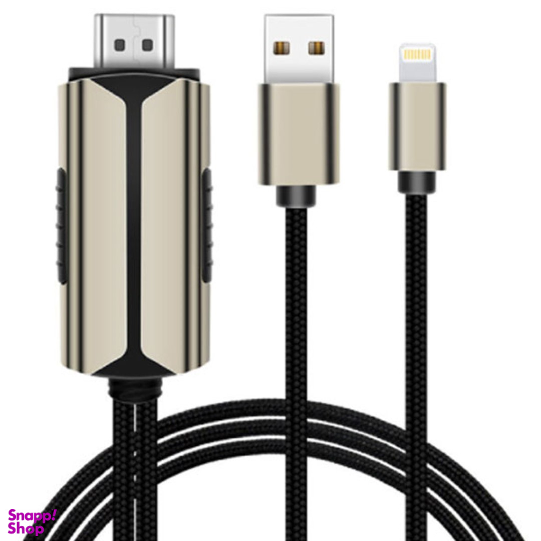 کابل HDMI به لایتنینگ و USB کوتتسی کد 33022 طول 2 متر