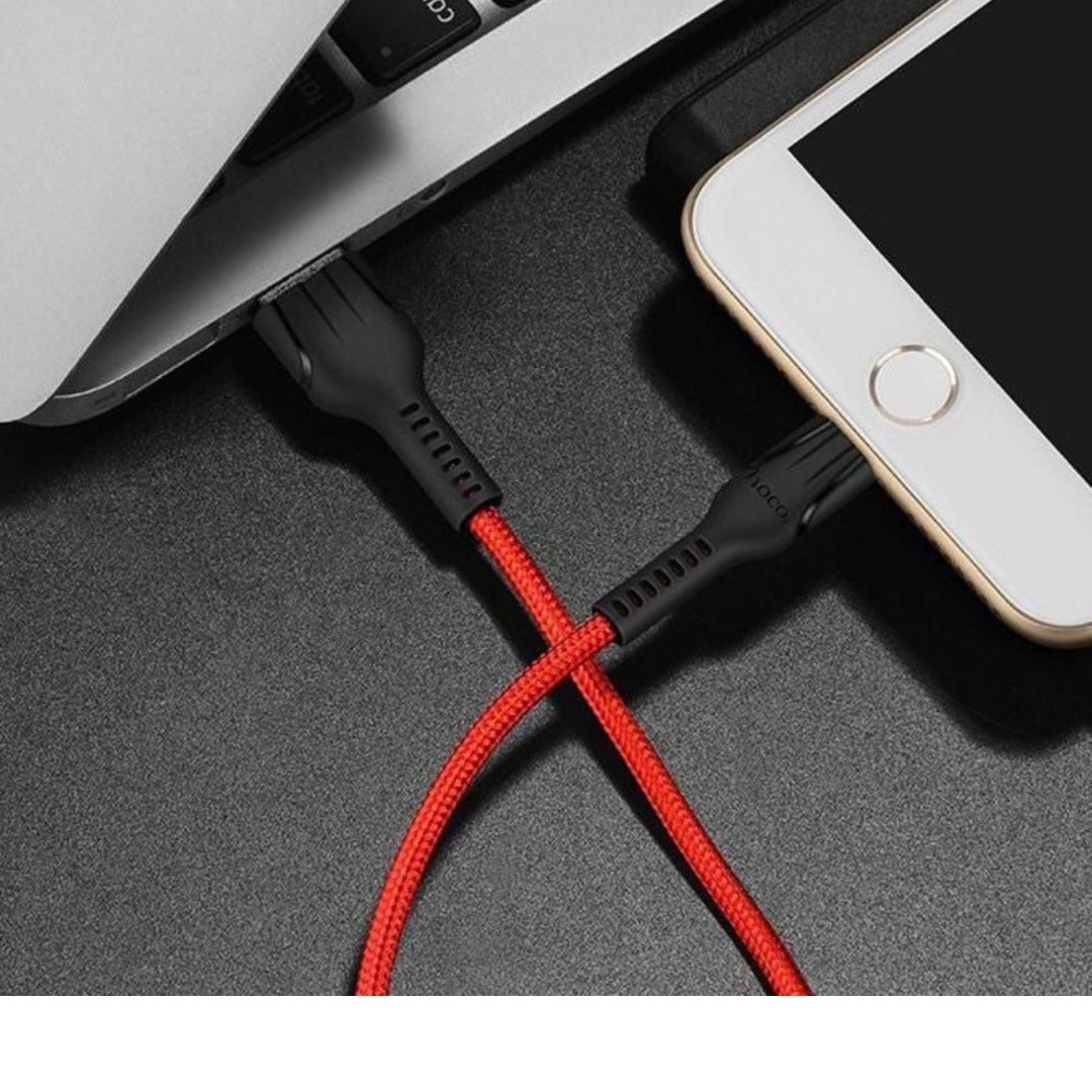 کابل شارژ گوشی اپل باکیفیت عالی و ارسال رایگان مارک هوکو
