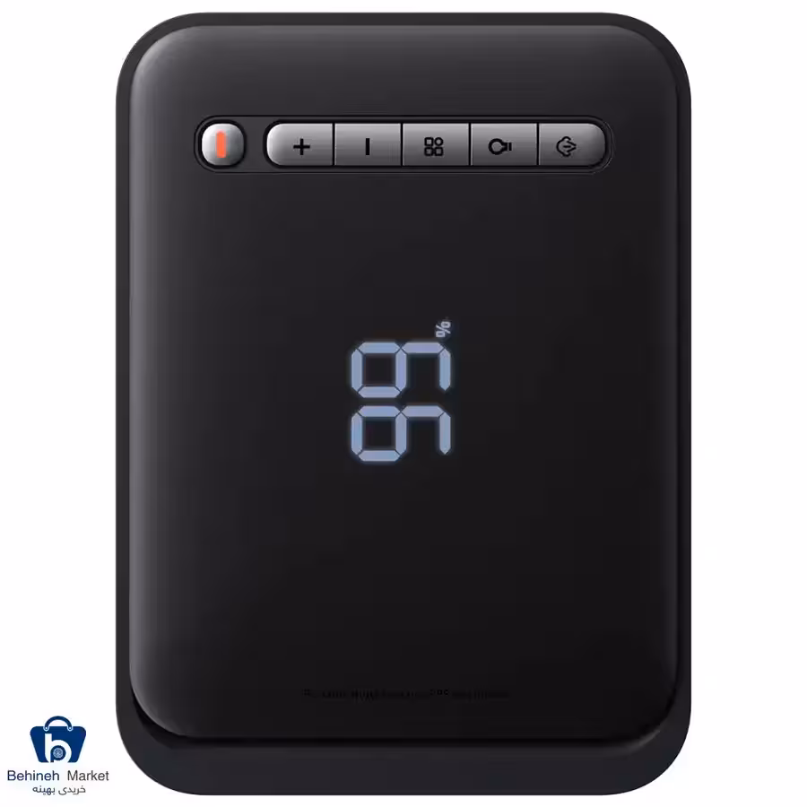 پاوربانک، کمپرسور باد و جامپ استارتر باتری ماشین باسئوس مدل Super Energy CGCN000001 ظرفیت 8000 میلی آمپر ساعت