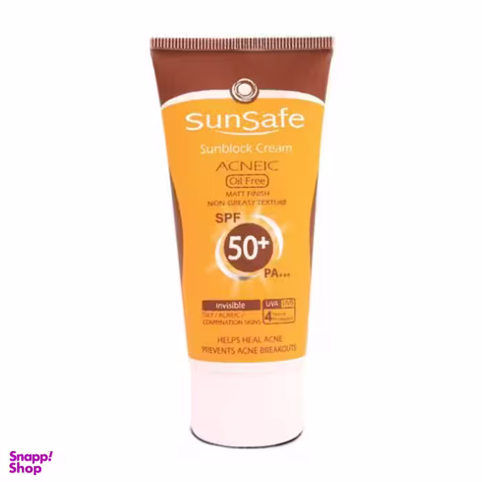 ضد آفتاب سان سیف (SunSafe) فاقد چربی با SPF50 حجم 50 گرم