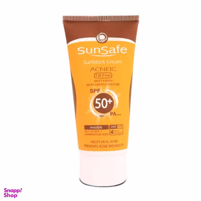 ضد آفتاب سان سیف (SunSafe) فاقد چربی با SPF50 حجم 50 گرم