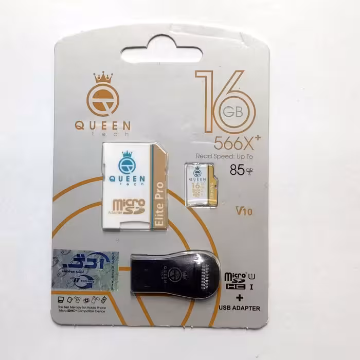 کارت حافظه QUEEN TECH 16G کلاس 10 سرعت 85MB-S