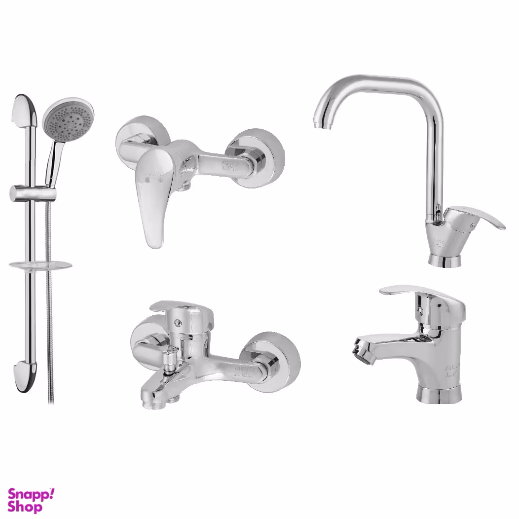 ست شیرآلات فاخته مدل ماهان C مجموعه 5 عددی