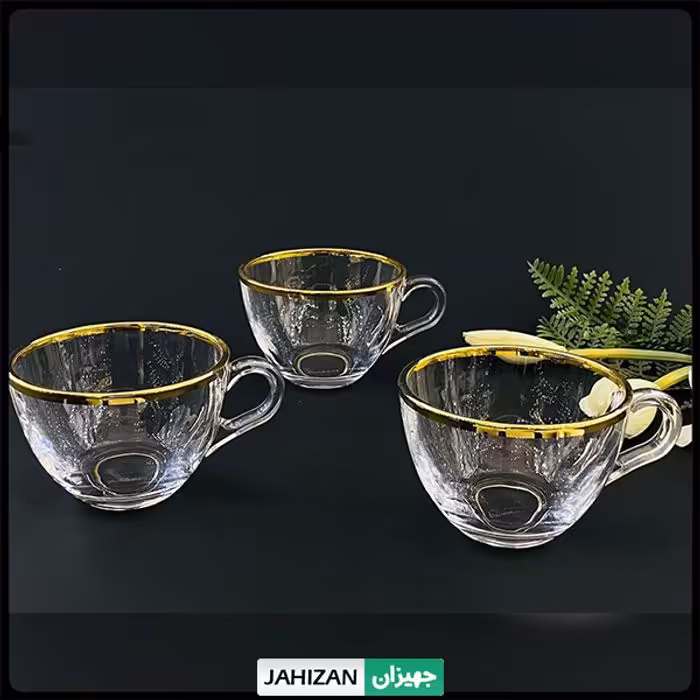 فنجان بلینک مکس مدل بیسیک لب طلا کد 96 (6 عددی)