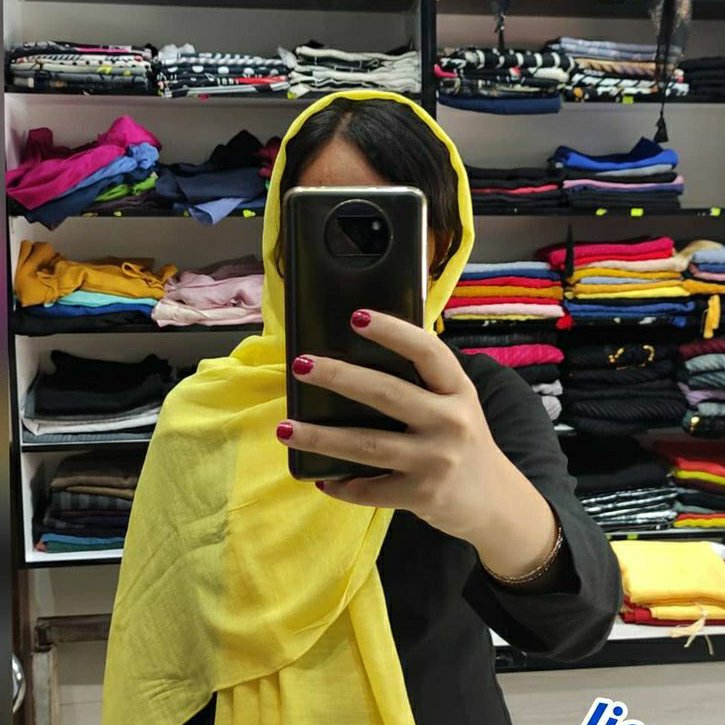 شال ساده منگوله دار