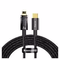 کابل شارژ 20W فست تایپ سی به لایتنینگ باسئوس مدل Explorer Series Auto Power-Off طول 2 متر