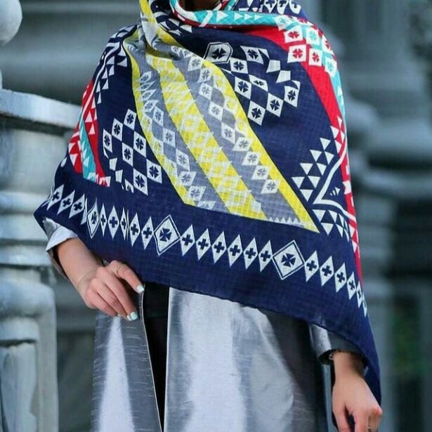روسری 140 طرحدار