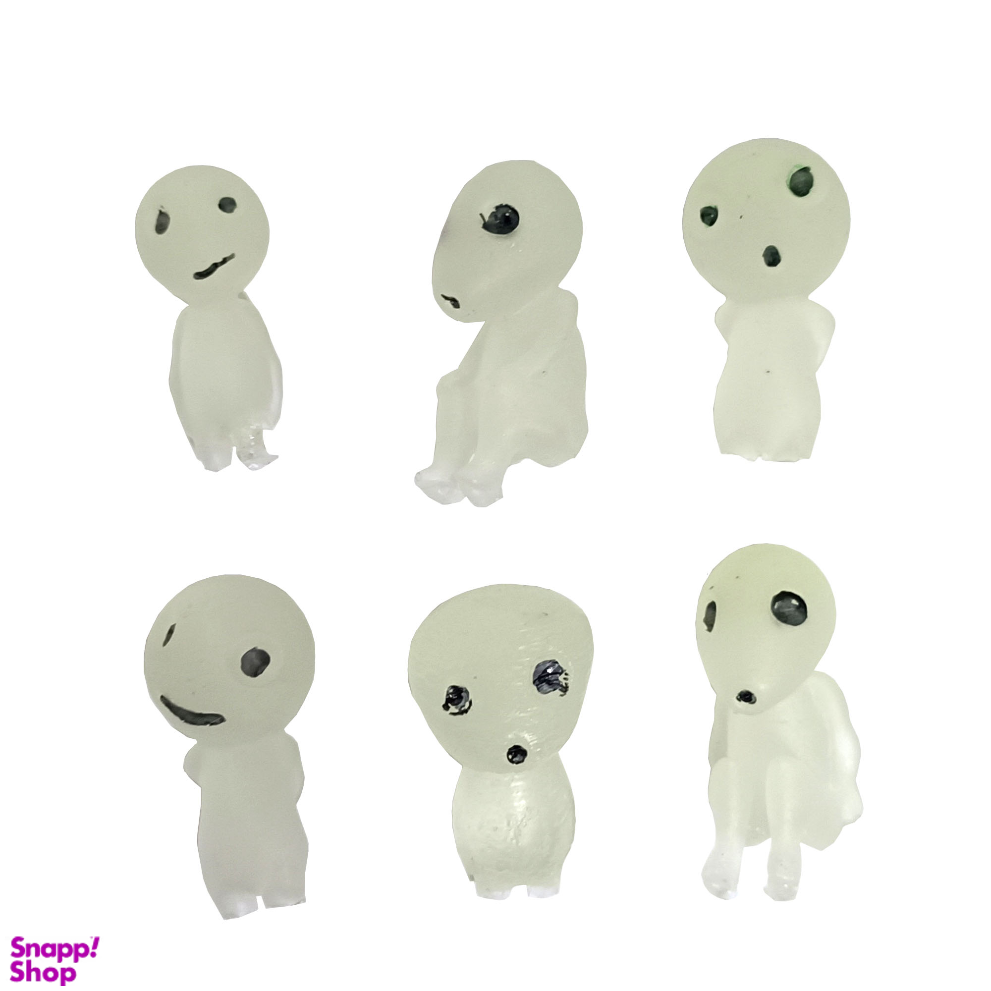 مجسمه شب تاب مدل ارواح مونونوکه مجموعه 6 عددی