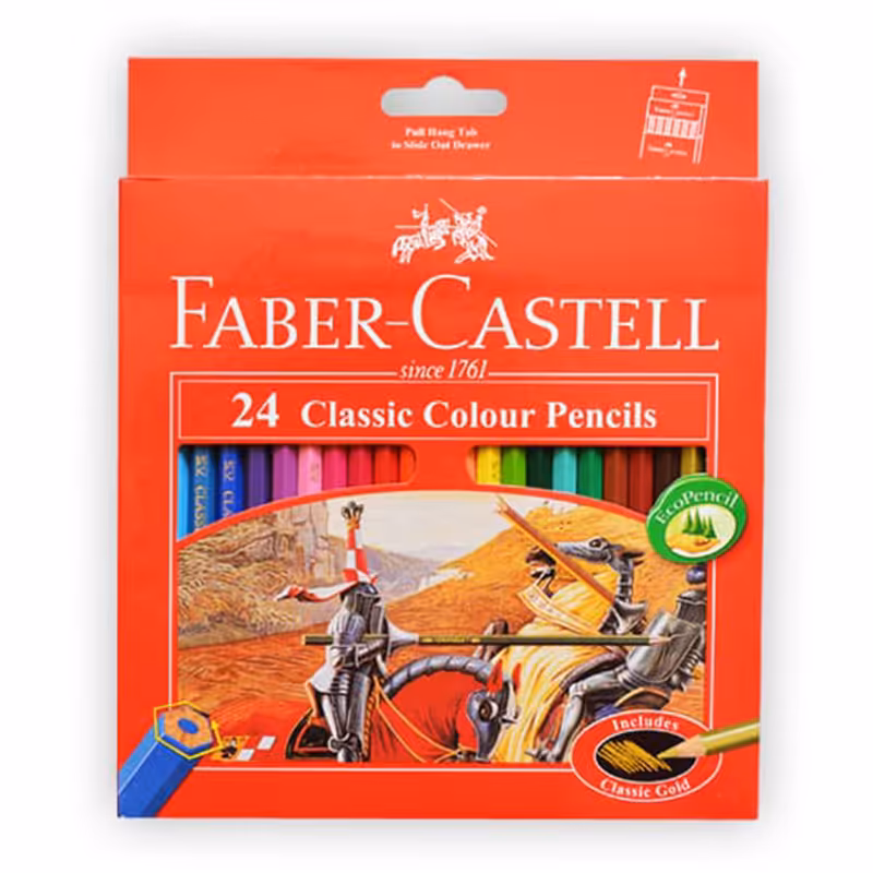 مداد رنگی 24 رنگ فابرکاستل مدل کلاسیک