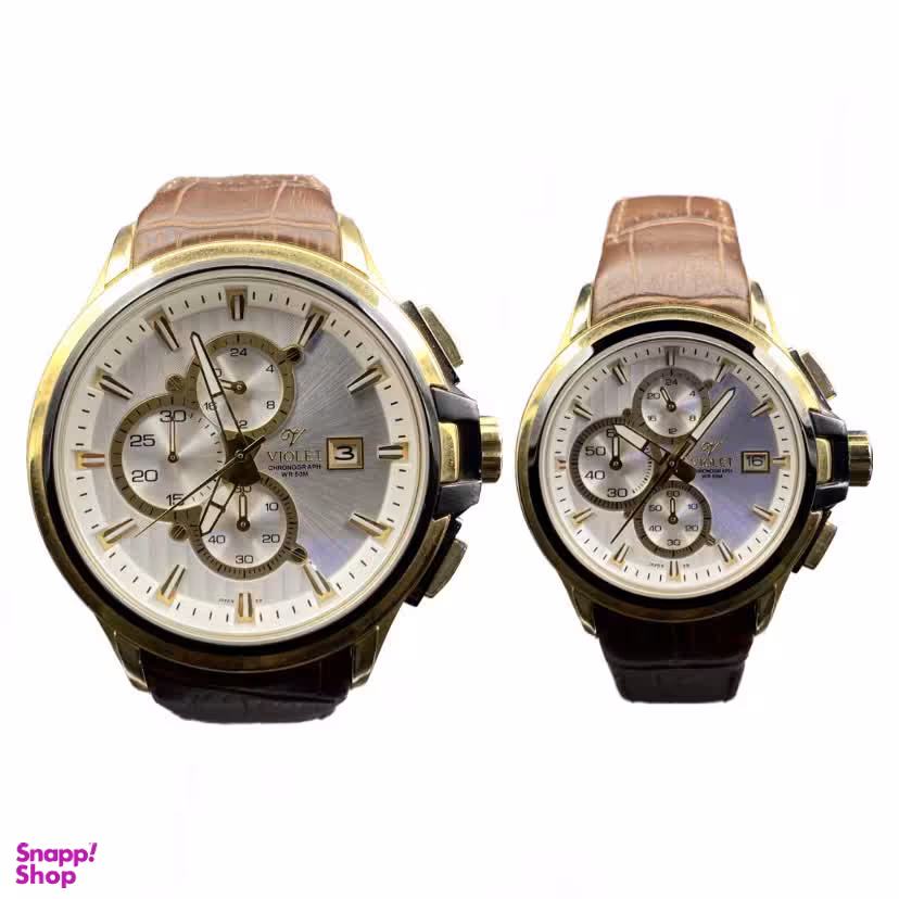 ست ساعت عقربه ای زنانه و مردانه ویولت مدل 391/2