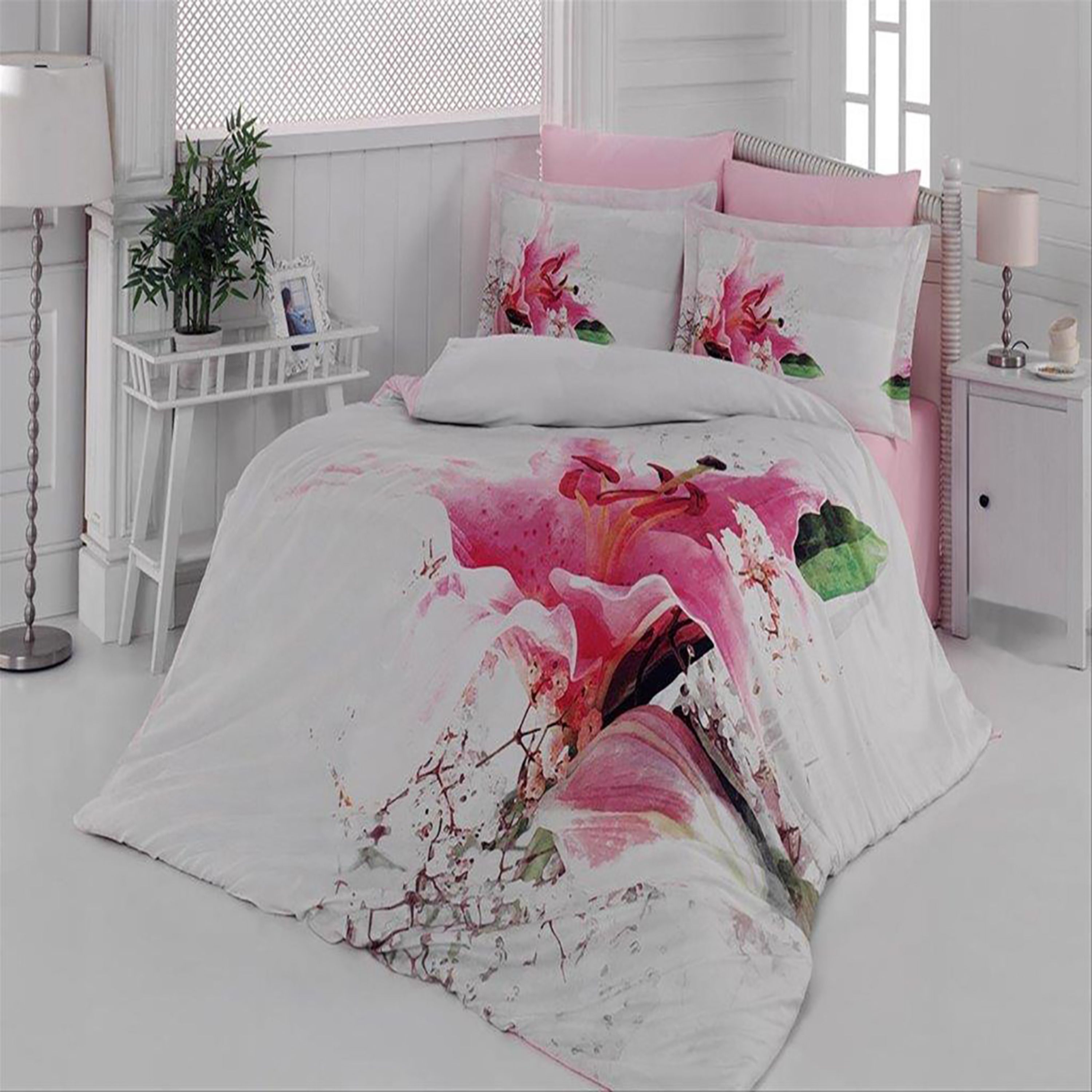 سرویس ملحفه کالرز آو فشن مدل Camellia دونفره 6 تکه - کد 45015154024