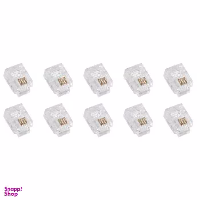 سوکت تلفن RJ11 کد HJ32 بسته 10 عددی