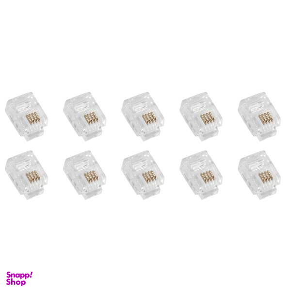 سوکت تلفن RJ11 کد HJ32 بسته 10 عددی