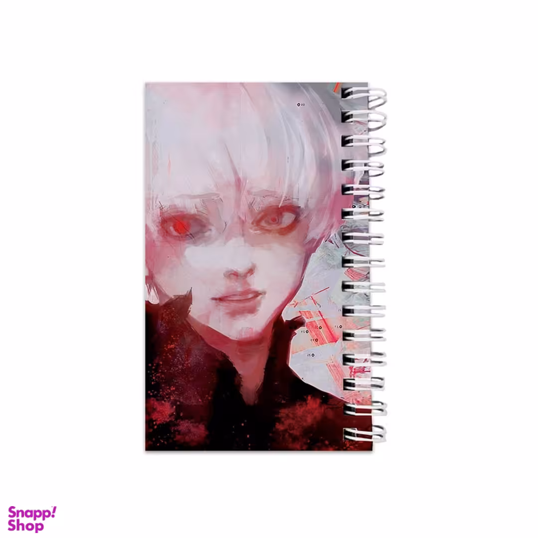 دفترچه 64 برگ مدل تو دو لیست طرح انیمه توکیوغول کانکی کد Bambi34365