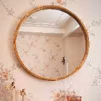 آیینه گرد چوبی قطر 70 سانتی متر (پس کرایه)