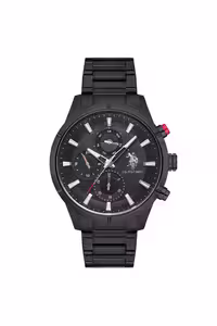 ساعت مشکی مردانه سیاه USPA1014 04 مچی اورجینال U.S. Polo Assn.
