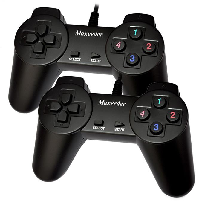 دسته بازی با سیم مکسیدر مدل MX-GP8000 WN01 دوتایی