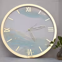 ساعت دیواری رزینی قطر 60  طرح روسی 