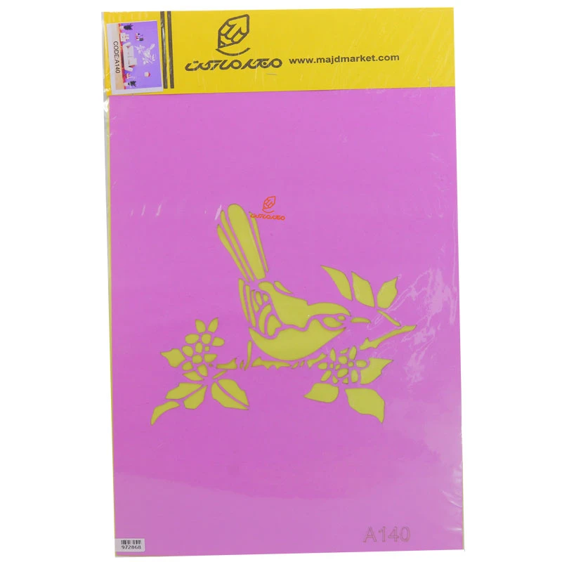 شابلون استنسیل 30*40 طرح گنجشک کد A140 مجد