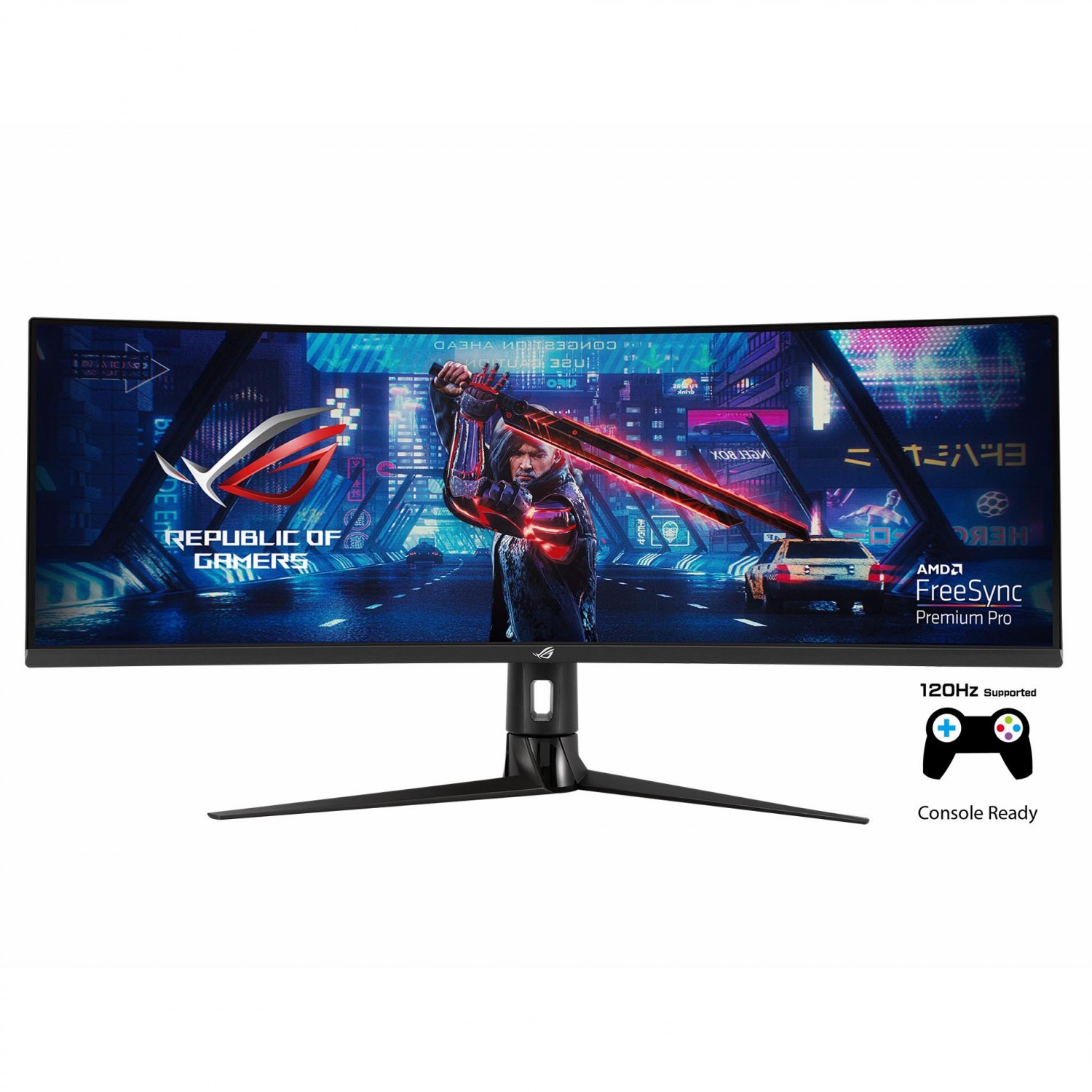 مانیتور 43 اینچ خمیده گیمینگ ایسوس ROG Strix XG43VQ
