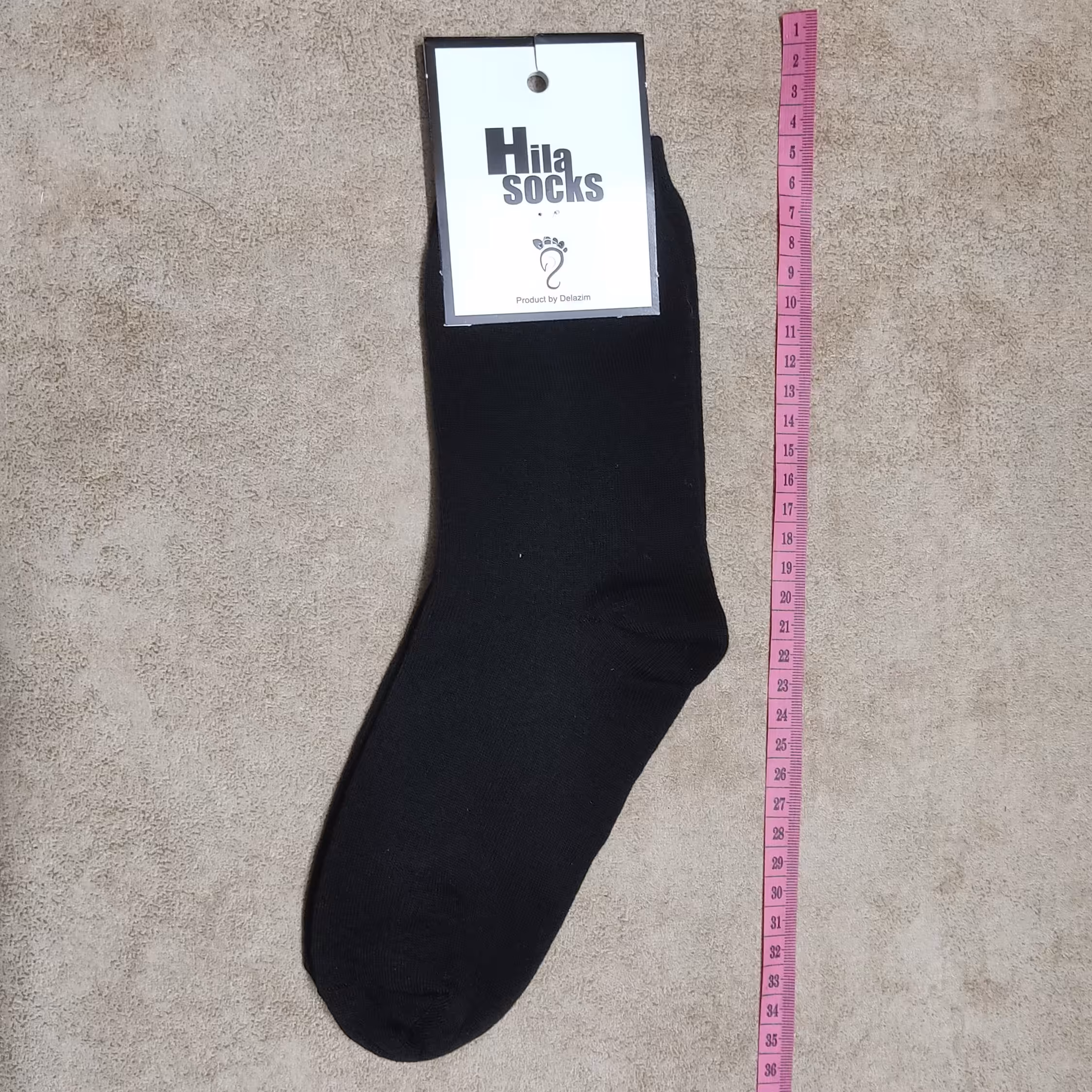 جوراب مشکی  18  سانت ساق 