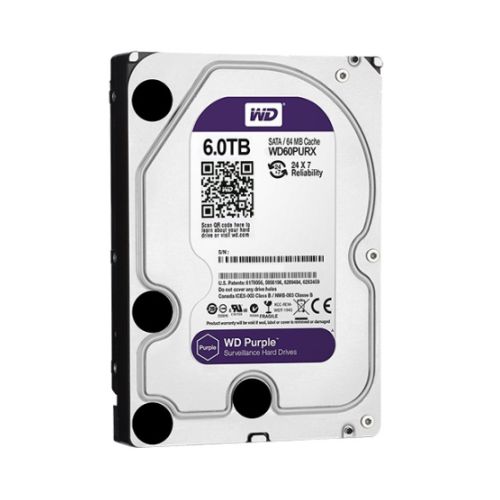 هارددیسک اینترنال سری بنفش WD6NPURX وسترن دیجیتال- ظرفیت 6 ترابایت