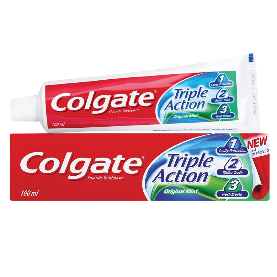 خمیردندان Triple Action 123 Colgate - خمیر دندان تریپل اکشن کلگیت - خمیر دندان کولگیت - افرا پخش
