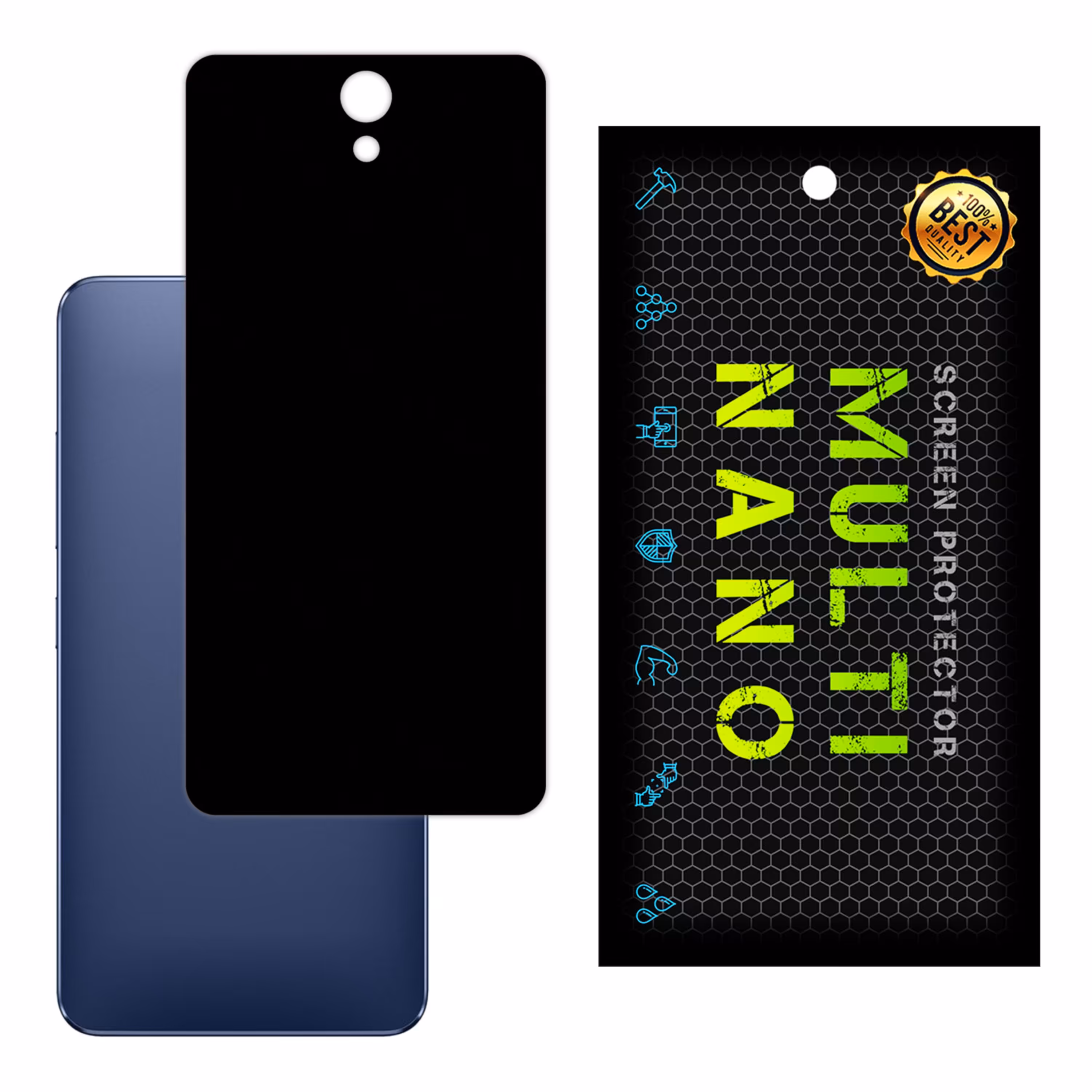 برچسب پوششی MultiNano مدل X-F1M-Black برای پشت موبایل لنوو Vibe S1 Lite 