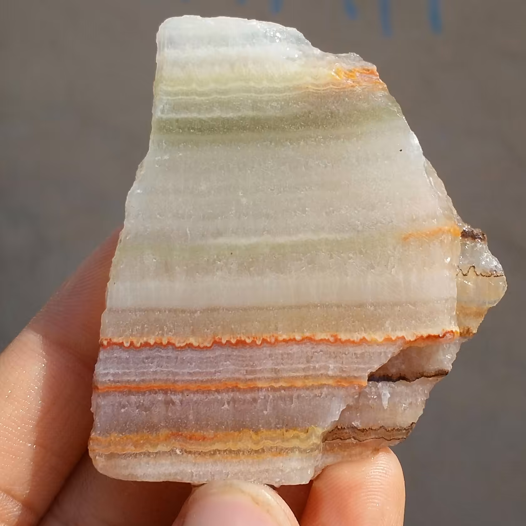 اسلایس سنگ راف مرمر  رنگین کمانی 100 در 100 طبیعی شاهکار خلقت کد 11374