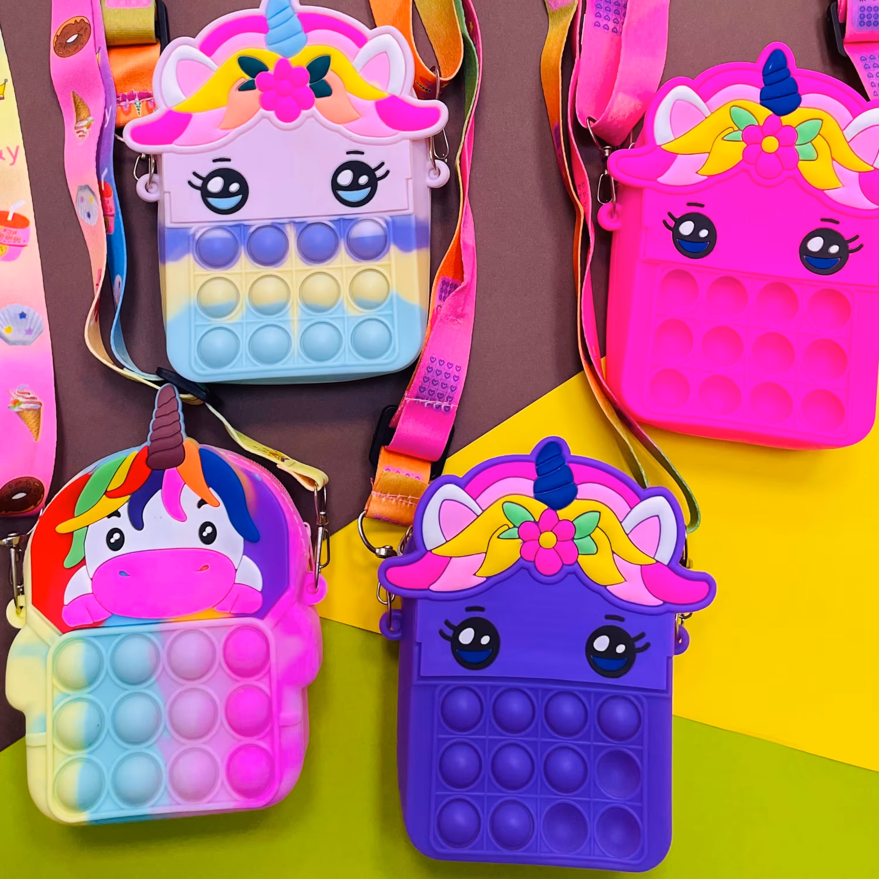 کیف پاپیت پاپت درجه یک طرح پونی یا اسب تک شاخ با قابلیت تنظیم اندازه بند کیف