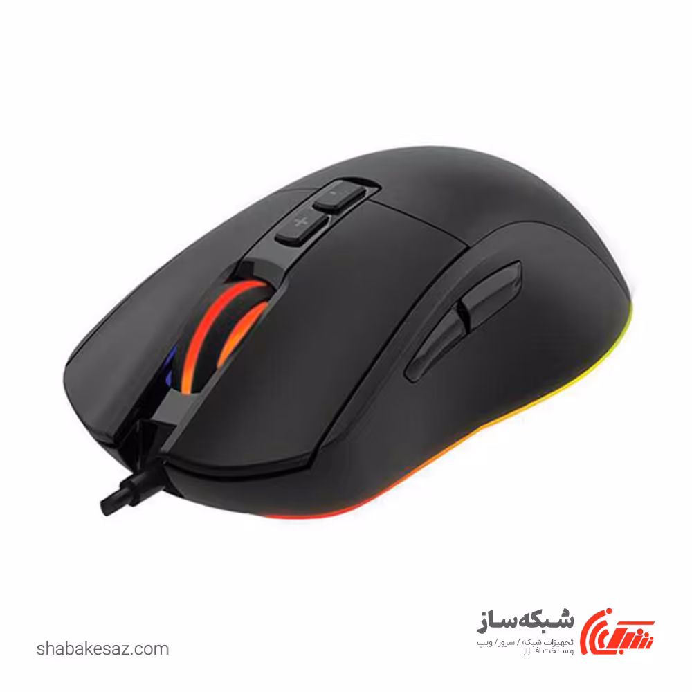 قیمت و خرید ماوس با سیم گیمینگ پرودو Porodo PDX310-BK - شبکه ساز