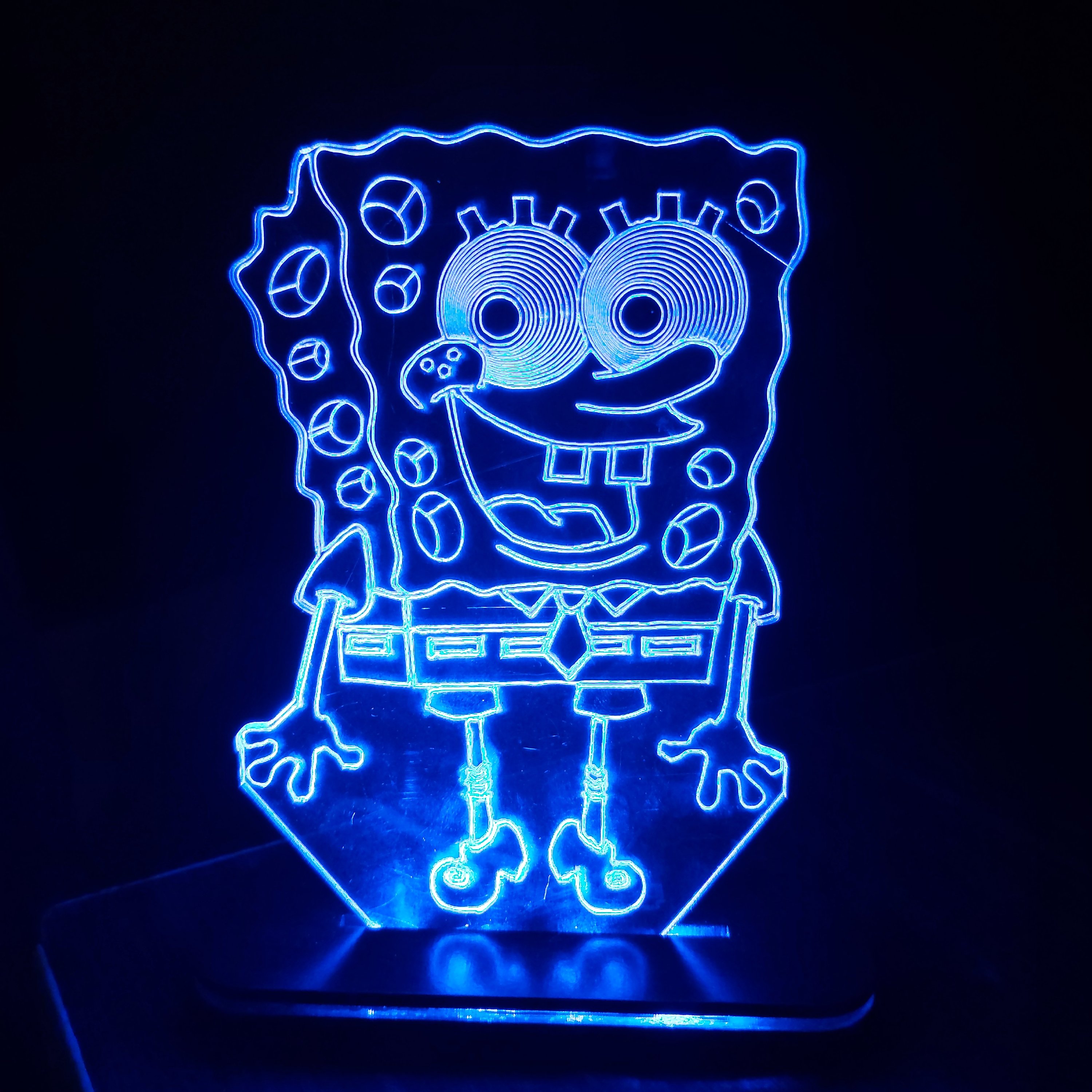 بالبینگ   آباژور چراغ شب خواب سه بعدی طرح باب اسفنجی