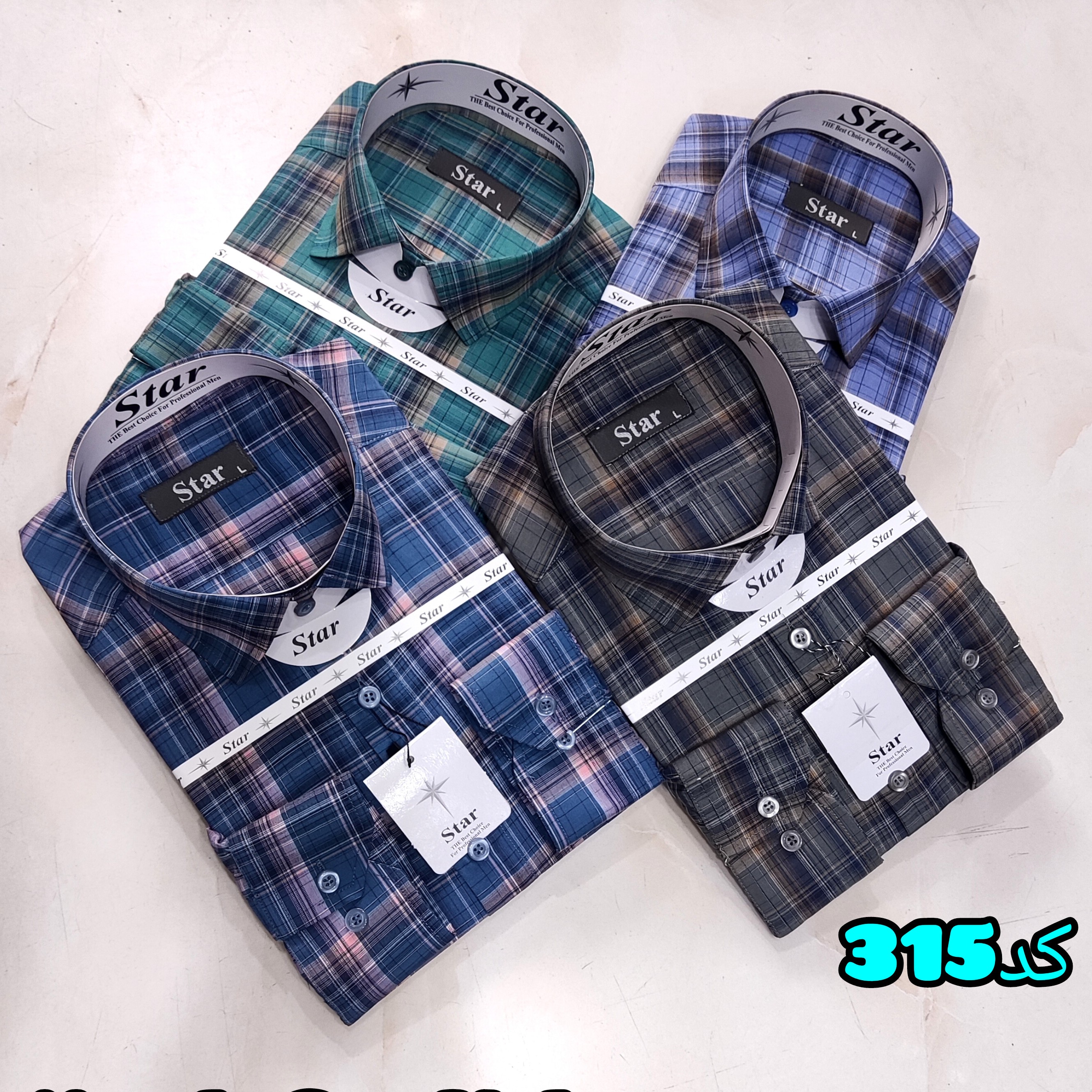 پیراهن چهارخانه کد315