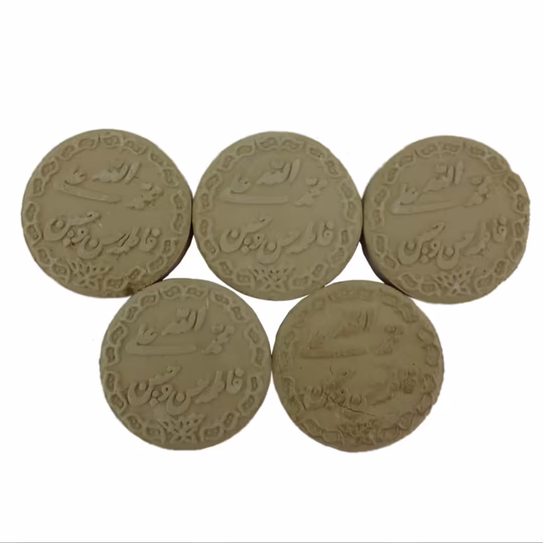 مهر تربت مخلوط کربلا دایره قطر4.5عرض1 بسته 5تایی