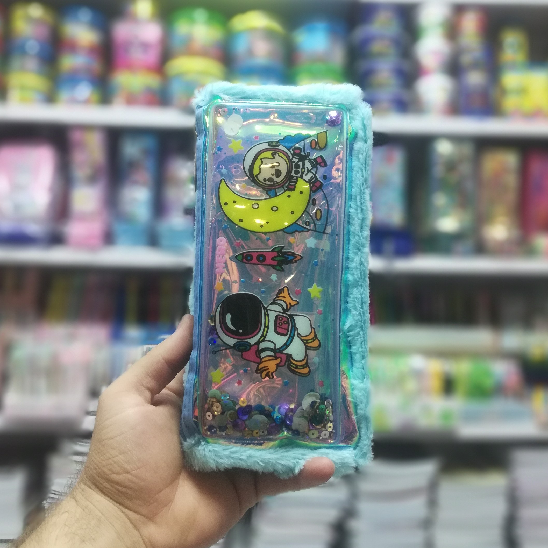 جامدادی پولیشی آکواریومی فضانورد، جامدادی آکواریومی، جامدادی فانتزی، جامدادی، جامدادی مدرسه، جامدادی کیوت 