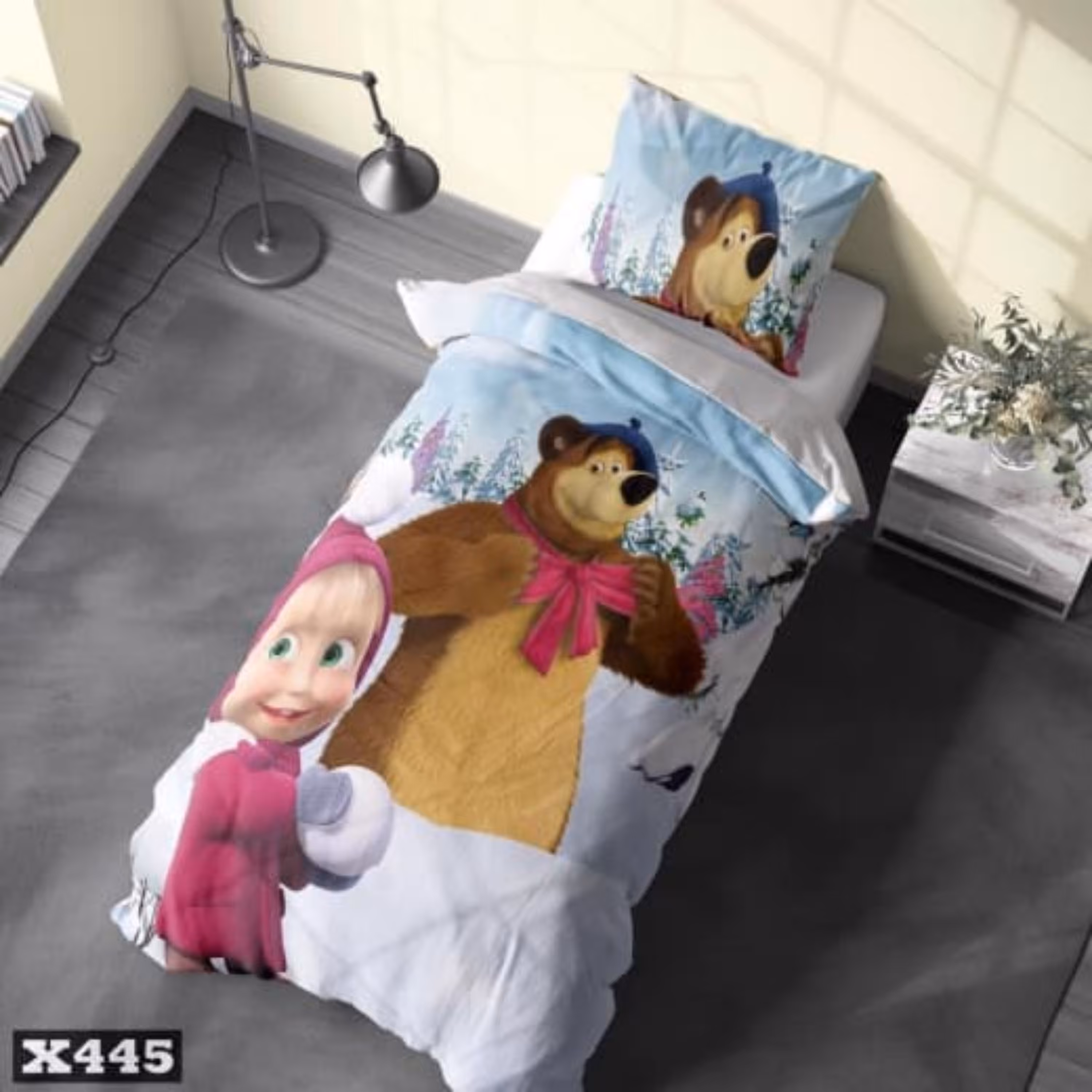 ست کامل روتختی یک نفره 4تکه سه بعدی کودکان و نوجوانان میکروتترون مدل شنل قرمزی