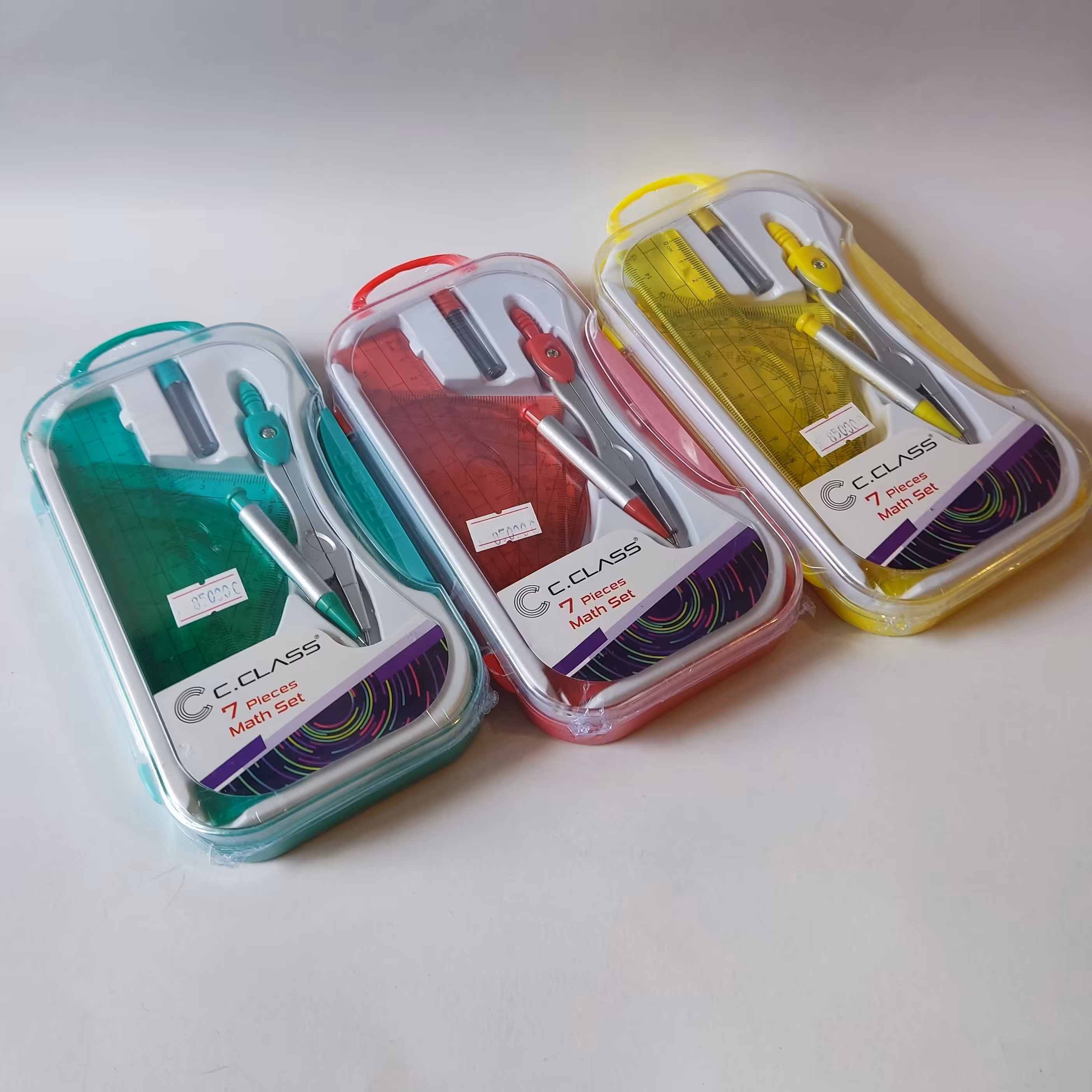 ست پرگار هفت تکه جعبه دار سی کلاس