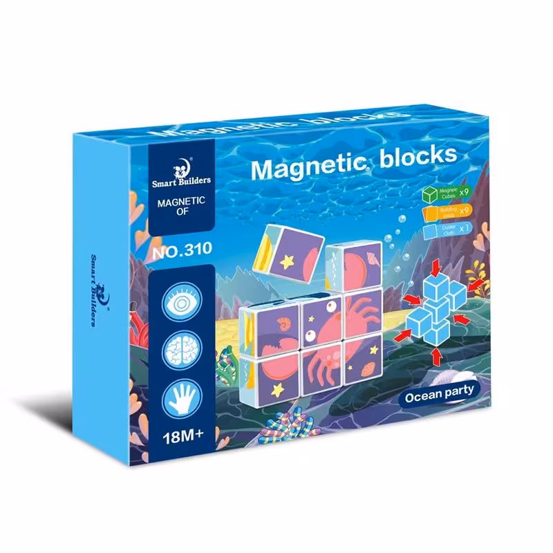 اسباب بازی مگنتی اقیانوس 9 تکه کد 310
