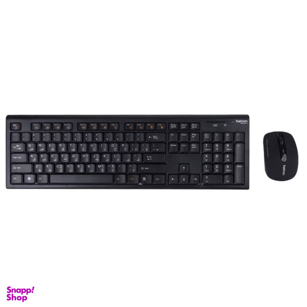کیبورد و ماوس بی سیم هترون مدل HKCW130 با حروف فارسی