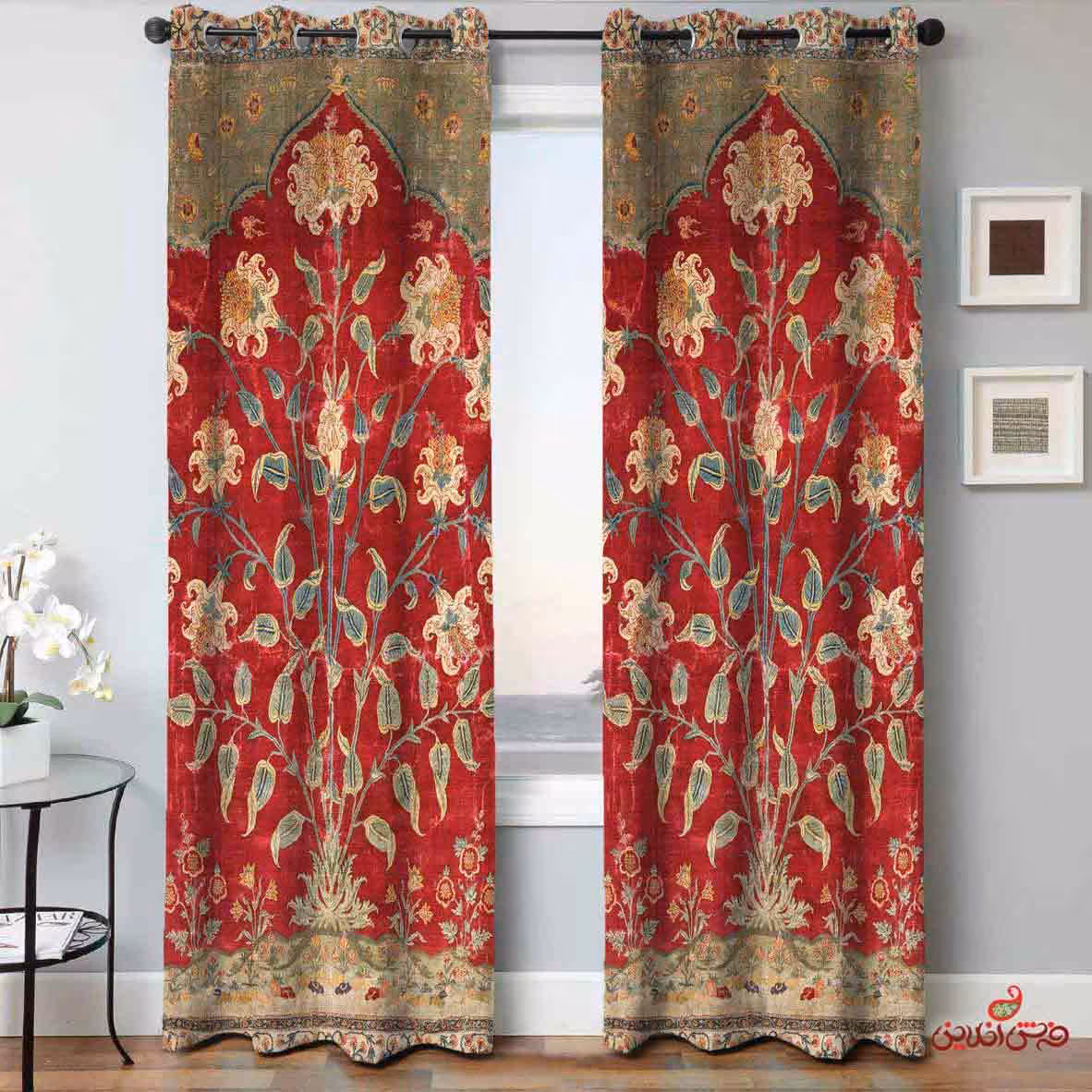 پرده 2عددی سنتی کد 2089