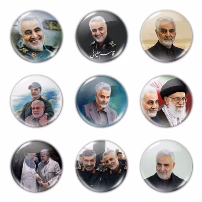 پیکسل مذهبی طرح سردار دلها حاج قاسم سلیمانی در بسته 100تایی هدیه ای زیبا 