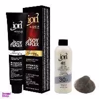 رنگ مو آیون (Ion) شماره 7.1 حجم 120 میلی‌لیتر رنگ بلوند دودی متوسط + اکسیدان نه درصدی حجم 180 میلی‌لیتر