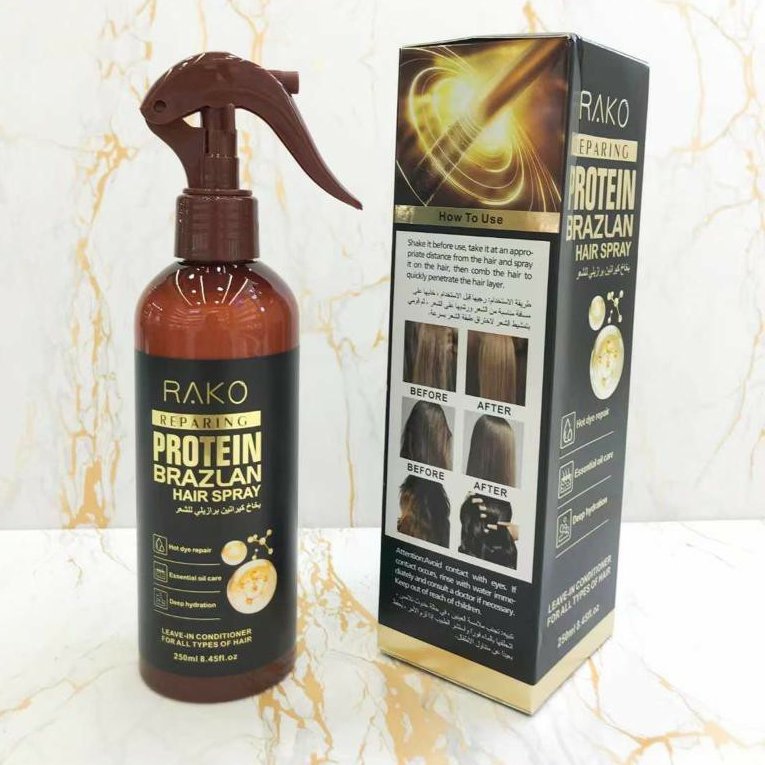 اسپری دوفاز راکو Rako مدلProtein Brazlan حجم 250 میلی لیتر